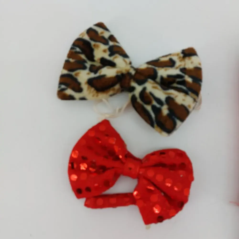 Halloween Devil Leopard Cat Costume leopard Bow Tie Set of 2